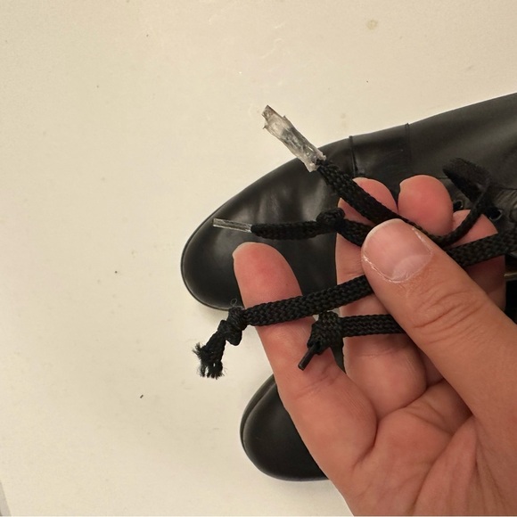 Salvatore Ferragamo Women's Leather and Fabric Combat Boot Size 9.0 B - Picture 14 of 14